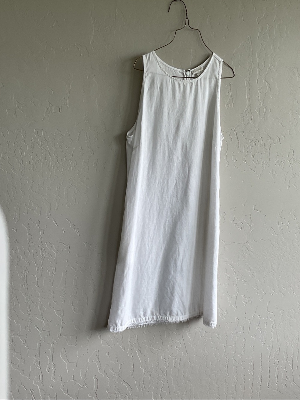Garnet Hill white Sleeveless knee length A-line Dress